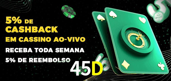 Promoções do cassino ao Vivo 45D